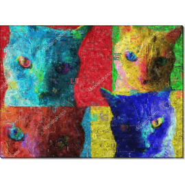Цветные коты