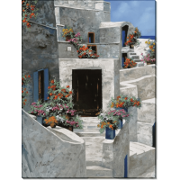 Белые домики в Сарторини, Греция. Борелли, Гвидо (20 век)