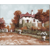 Осенний пейзаж с палаццо. Борелли, Гвидо (20 век)