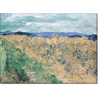 Пшеничное поле с васильками (Wheat Field with Cornflowers), 1890. Гог, Винсент ван