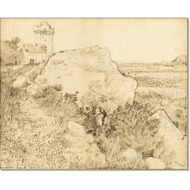 Холмы с руинами Монмажура, 1888. Гог, Винсент ван