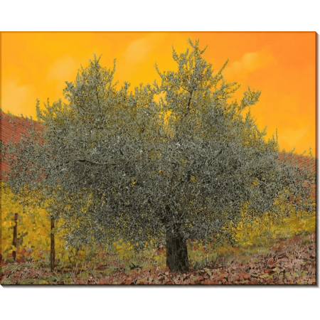 Оливковое дерево среди виноградников. Борелли, Гвидо (20 век) 