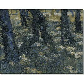 Стволы деревьев с плющом (Undergrowth), 1889. Гог, Винсент ван