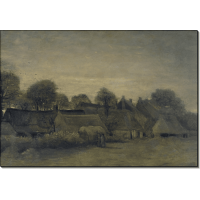 Деревня на закате (Village at Sunset, 1884. Гог, Винсент ван