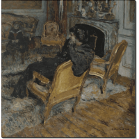 Позолоченные кресла (Мадам Жорж Фейдо и ее сын в креслах). Вюйар, Эдуард