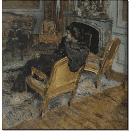 Позолоченные кресла (Мадам Жорж Фейдо и ее сын в креслах). Вюйар, Эдуард 