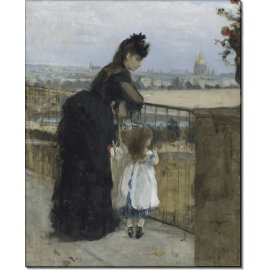 Женщина с ребенком на балконе. Моризо, Берта