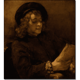 Портрет Титуса, читающего книгу. Рембрандт, Харменс ван Рейн