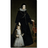 Портрет доньи Антонии де Ипекаррьета-и-Галдис с сыном Луисом. Веласкес, Диего