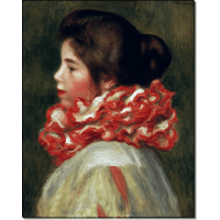Девушка с красным шарфом. Ренуар, Пьер Огюст