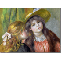 Портрет двух девушек. Ренуар, Пьер Огюст