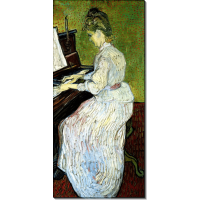 Маргарита Гаше у фортепиано (Marguerite Gachet at the Piano), 1890. Гог, Винсент ван