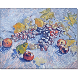 Натюрморт с яблоками, грушами, лимонами и виноградом (Grapes, Lemons, Pears and Apples), 1887. Гог, Винсент ван