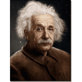 Альберт Эйнштейн. Цветная картина