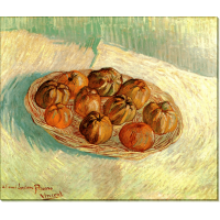 Натюрморт с корзиной яблок. Для Люсьена Писсарро (Still Life with Basket of Apples (to Lucien Pissarro)), 1887. Гог, Винсент ван