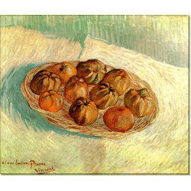 Натюрморт с корзиной яблок. Для Люсьена Писсарро (Still Life with Basket of Apples (to Lucien Pissarro)), 1887. Гог, Винсент ван