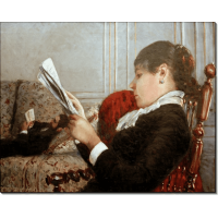 Женщина за чтением. Кайботт, Густав