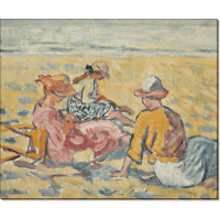 Три женщины на пляже. Вальта, Луи