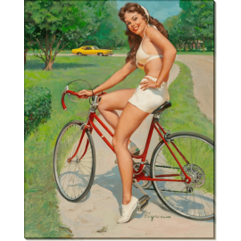 Девушка на велосипеде. Элвгрен, Джил