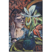 Картина Женщина с орхидеей. Бекман, Макс