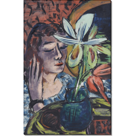Картина Женщина с орхидеей. Бекман, Макс 