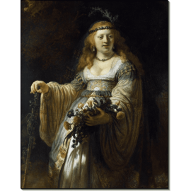 Портрет Саскии в образе Флоры. Рембрандт, Харменс ван Рейн