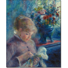 Woman sewing, , 55×65 cm by Berthe Morisot: History, Analysis & Facts | Arthive