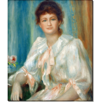 Портрет молодой женщины в белом. Ренуар, Пьер Огюст