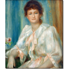Портрет молодой женщины в белом. Ренуар, Пьер Огюст