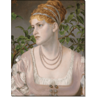 Портрет Мэри Джонс в жемчужном ожерелье. Сэндис, Энтони Фредерик Огастас