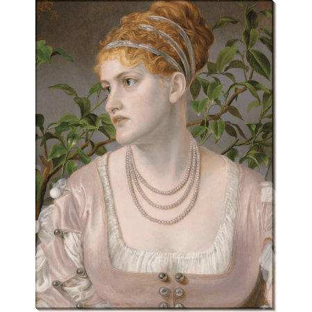 Портрет Мэри Джонс в жемчужном ожерелье. Сэндис, Энтони Фредерик Огастас 