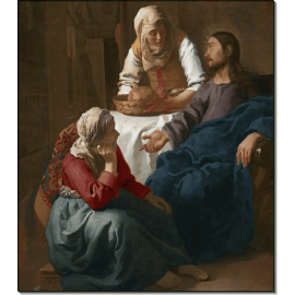 Христос в доме Марфы и Марии. Вермеер, Ян