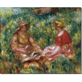 Две женщины на траве. Ренуар, Пьер Огюст