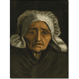 Портрет крестьянки в белом чепце (Head of a Peasant Woman in a White Bonnet), 1884. Гог, Винсент ван