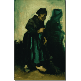 Крестьянка подметающая пол (Woman with a Broom), 1885. Гог, Винсент ван