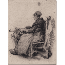 Женщина, наматывающая пряжу (Woman Winding Yarn), 1885 02. Гог, Винсент ван