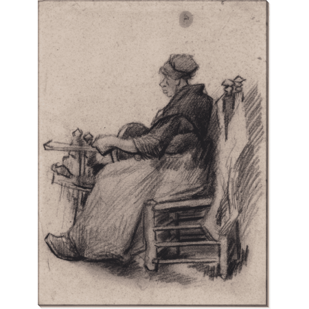 Женщина, наматывающая пряжу (Woman Winding Yarn), 1885 02. Гог, Винсент ван 