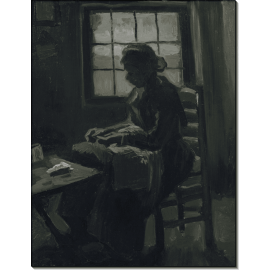 Женщина за шитьем (Woman Sewing), 1885. Гог, Винсент ван
