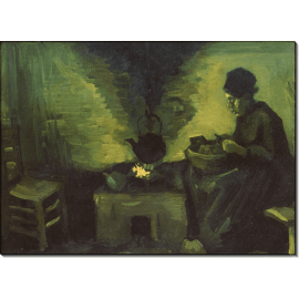 Крестьянка у очага (Peasant Woman by the Fireplace), 1885. Гог, Винсент ван