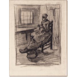 Женщина, чистящая картошку, 1885. Гог, Винсент ван