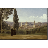 Вид на Флоренцию со стороны садов Боболи. Коро, Жан-Батист Камиль