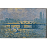 Мост Чаринг-Кросс, отражения на Темзе. Моне, Клод