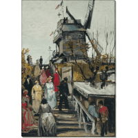 Мельница Ле Блют-фин (Le Moulin de Blute-Fin), 1886. Гог, Винсент ван