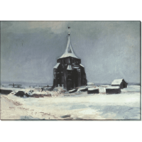 Старая кладбищенская башня в снегу (The Old Cemetery Tower at Nuenen in the Snow), 1885. Гог, Винсент ван