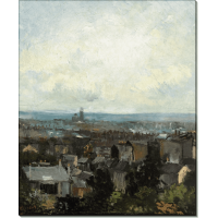 Вид на Париж от Монмартра (View of Paris from near Montmartre), 1886. Гог, Винсент ван