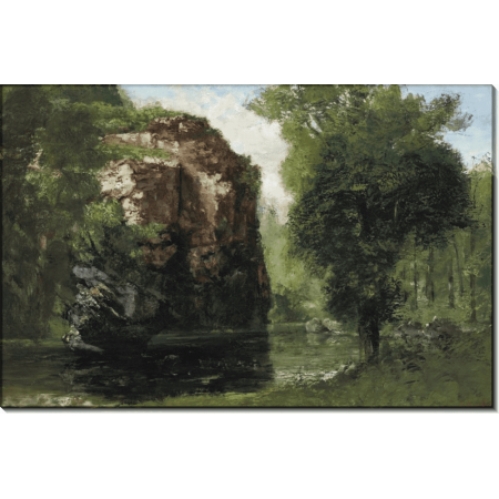 Пруд у скалы. Курбе, Гюстав 