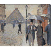 Парижская улица в дождливую погоду (этюд). Кайботт, Густав