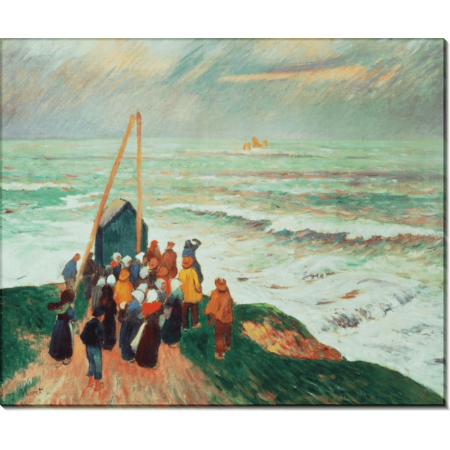 Возвращение моряков, Бретань. Море, Анри 