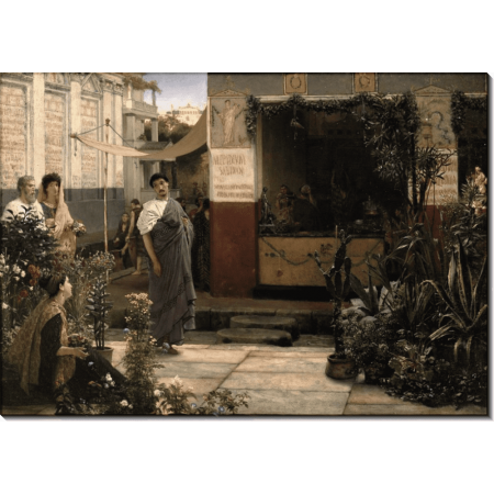 Цветочный рынок в Древнем Риме. Альма-Тадема, Лоуренс 