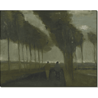 Сельская улочка с двумя фигурами (Lane with Two Figures), 1885. Гог, Винсент ван